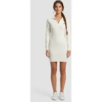 Adidas adidasVestido manga larga con cuello S Off White Mujer