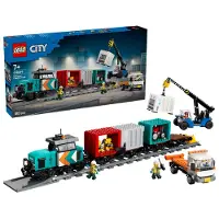 LEGO Tren de Mercancías del Puerto con Grúa y Camión