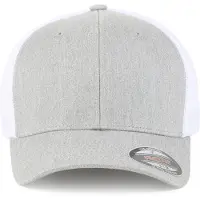 Flexfit Gorra gris moteado / blanco
