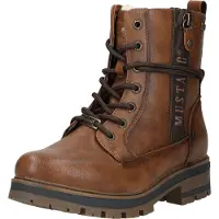 Mustang Botines con cordones marrón castaño / marrón moteado