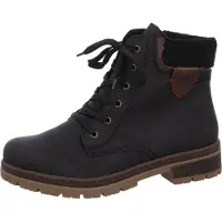 Rieker Botines con cordones caramelo / negro