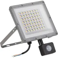 Kanlux S.A. Faro LED ACETE 50W, regulable en temperatura de color (CCT), con sensor de movimiento, grado de protección IP44, color variable, modelo 38498, marca