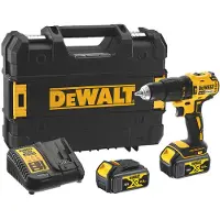 DeWalt Taladro atornillador a batería DCD778M2T, 18V, sin escobillas, con dos baterías de 4Ah, sistema TSTAK
