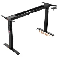 OEM Estructura para escritorio de pie, con altura ajustable, construcción robusta, color , rango de ajuste de 70 a 120 cm