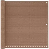 Syfax Pantalla de Balcón Rectangular 75 x 1000 cm HDPE y aluminio