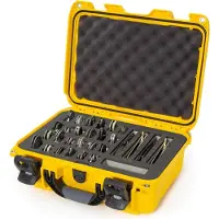 Nanuk 915 maletín con espuma interior para 28 cuchillos, amarillo