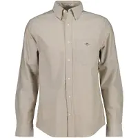 Gant para hombre. 3000200 Camisa Oxford Regular Fit Clásica Beige (S), Casual, Algodón, Manga larga, outlet 2026.