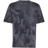 Adidas - MT AOP Tee - Camiseta funcional size L, azul/gris