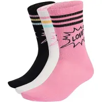 Adidas Originals adidasCALCETINES CLÁSICOS LOVE UNITES (3 PARES) 40-42 White / Black / St Tropic Bloom Unisex