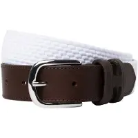Hackett London para hombre. HM413225 Cinturón Parachute blanco (XL), Casual, Poliéster, outlet 2026.