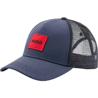 HUGO Gorra 'Kody' azul noche / rojo sangre