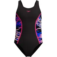Speedo - Kid's Hyperboom Splice Muscleback Swimsuit - Traje de baño size 128, negro