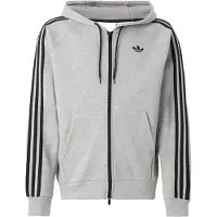 Adidas Originals adidasSUDADERA ADICOLOR OVER THE HOOD STRIPES L Medium Grey Heather Hombre