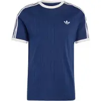 Adidas Originals Camiseta 'DROP NEEDLE 3-STRIPES' azul oscuro / blanco