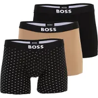 BOSS Calzoncillo boxer 'BoxerBr3P' beige / negro / blanco