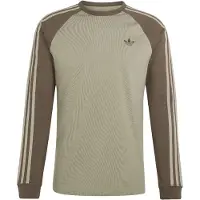 Adidas adidasCAMISETA MANGA LARGA 3 STRIPES XL Silver Pebble / Branch Hombre