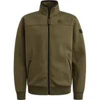 PME Legend Sudadera '- Sweat jacket with stand-up collar and zipper closure' verde oscuro