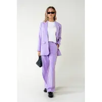 Colourful Rebel Rus Uni Pintuck Straight Pants Light Lilac Talla: XS | Pantalones Formales Outlet | Mujer | Púrpura