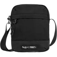 Pepe Jeans para hombre. PM0300027 Bandolera Axel negro (OSFA), Casual, Poliéster, outlet 2026.
