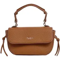 Pepe Jeans para mujer. PL0300112 Bolso Ambra Script marrón (OSFA), Casual, Poliuretano, outlet 2026.