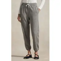 Ralph Lauren para mujer. 211971694001 Pantalón de chándal de felpa con cordón gris (M), Casual, Deportivo, Algodón, o