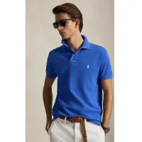 Ralph Lauren para hombre. 710534735518 El icónico polo de piqué azul (XL), Casual, Algodón, Manga corta, outlet 2026.