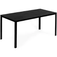 Multigarden SAK-156 Mesa de jardín para 6 personas, 156 x 78 cm, POLYWOOD, negro