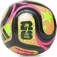 Adidas adidasBalón Copa Mundial de la FIFA 26 Trionda Club 3 Black / Lucid Lemon / Lucid Pink Unisex