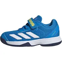 Adidas adidasZapatilla Courtflash Hook-and-Loop Tennis (Niños) 31 1/2 Lucid Ray Blue / Cloud White / Dark Blue Niño