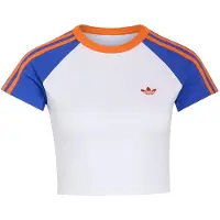 Adidas Camiseta 'Sst' azul / naranja oscuro / blanco