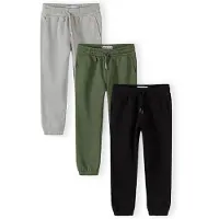 MINOTI Pantalón gris claro / verde / negro