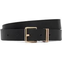 Tommy Hilfiger Cinturón 'Buckle Logo Keeper' oro / negro
