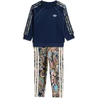 Adidas adidasConjunto de sudadera de cuello redondo y mallas x Liberty London Oversized 86 Night Indigo / Multi / Multicolor / Night Indigo Niño