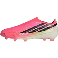 Adidas adidasBota de fútbol F50 HYPERFAST ELITE sin cordones césped natural seco 33 Solar Turbo / Core Black / Gold Metallic Niño
