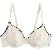 Mint Velvet Top de bikini blanco natural