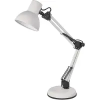 Emos Z7609W, blanco, metal, IP20, casquillo E27, 1 bombilla, 1,5 metros