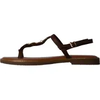 Super Mode Sandalias 'Flache Riemchensandalen von Loevah Paris' marrón