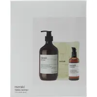 Meraki Conjunto De Regalo Gift Box With Self Tan Drops Bath Mitt 140g 100ml 490ml