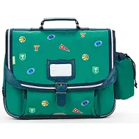 Tann'S Cartera DAN CARTABLE 38 CM POCHE GOURDE niño - Verde - única