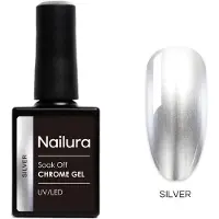 Nailura Esmalte De Uñas Chrome Base Silver