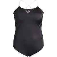 Swim By Zizzi Traje de baño 'Sfilli' negro / blanco