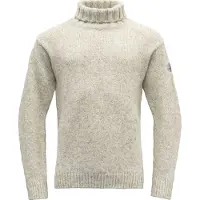 Devold - Nansen Sweater High Neck - jersey de lana size S, gris