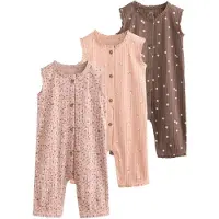 Next Pijama entero/body chocolate / rosa / eosin / blanco