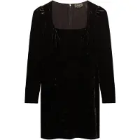 Superdry para mujer. W8011984A Vestido Velvet marrón (L), Casual, Fiesta, Clásico, Poliéster, Manga larga, outlet 2026.