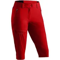 Maier Sports - Women's Lulaka Capri Loop - Pantalones cortos size 48 - Regular, rojo