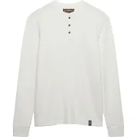 Superdry para hombre. M6010903A Camiseta Merchant Store Grandad beige (XL), Blanco, Casual, Algodón, Manga larga, outlet 2026.