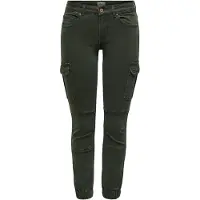 ONLY Pantalón vaquero cargo 'ONLMissouri' verde oscuro