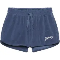 Superdry para mujer. W7110505A Pantalón Cortos Heritage Terry azul (S), Casual, Algodón, outlet 2026.