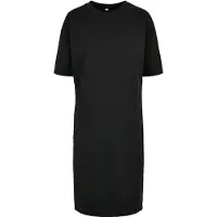 Build Your Brand Vestido Corto De Manga Corta Organic Oversized