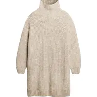 Superdry para mujer. W8011763A Vestido Chunky beige (M), Casual, Acrílico, Manga larga, outlet 2026.
